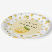 レモンスウィートワン誕生日 ペーパープレート (アングル)