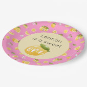 レモンスウィートワン誕生日 ペーパープレート (アングル)