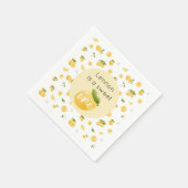 レモンスウィートワン1st誕生日パーティー スタンダードカクテルナプキン (角)