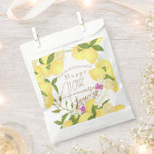 レモンスクイズホワイト フェイバーバッグ (クリップ留めされた状態)