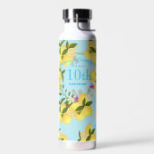 レモンスクイズ結婚ズアニバーサリーブルー ウォーターボトル (左面)