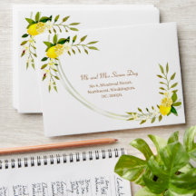 レモンスクイーズ結婚アニバーサリー封筒