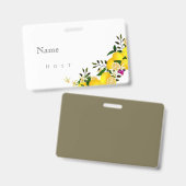 レモンスクイーズ記念日の名前 バッジ (正面＆裏面)