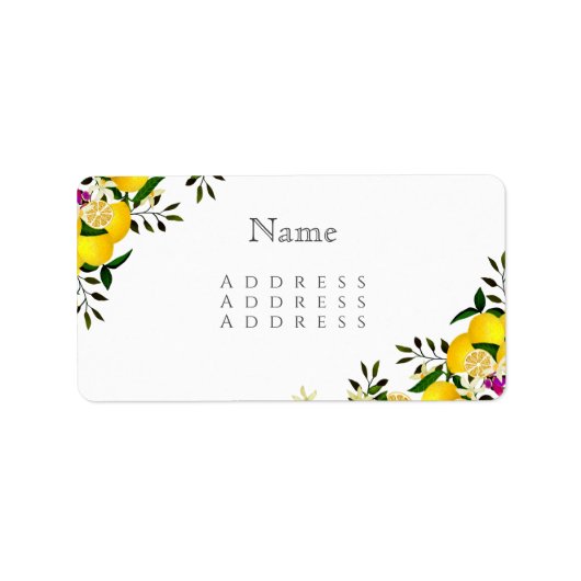 レモンスクイーズ記念日の名前 ラベル (正面)