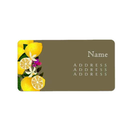 レモンスクイーズ記念日の名前 ラベル (正面)