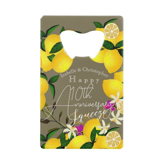 レモンスクイーズ クレジットカード栓抜き (正面)