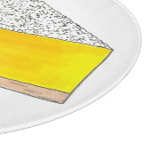 レモンスクエアバーペストリーデザートベイクセールイエロー カッティングボード (角)
