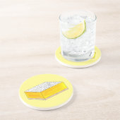 レモンスクエアバーペストリーデザートベイクセールベーカリー コースター (側面)