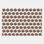 レモンスクエアブラウニーズトレイベイクッキーベイクセール ラッピングペーパーシート (正面2)