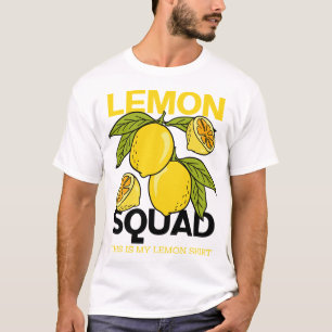 レモンスクワッドおもしろいレモネードサマーシトラスフルーツ Tシャツ
