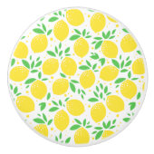 レモンスタイリッシュイエローフルーツ果樹園セラミックノブ セラミックノブ (正面)