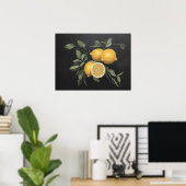 レモンスチルライフ絵画ズ – ヴィンテージアート ポスター (ホームオフィス)