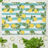 レモンストライプ類 キッチンタオル (折り畳み)