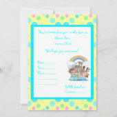 レモンスポットノアアークパーティの招待状 招待状 (裏面)