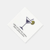 レモンスライスとカクテルナプキン スタンダードカクテルナプキン (角)