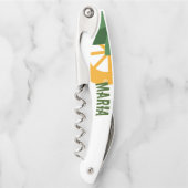 レモンスライスと葉モノグラム ソムリエナイフ (正面)