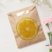レモンスライスイエロージオメトリックデザイン フェイバーバッグ (封をした状態)