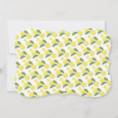 レモンスライスウォーターカラーイラストレーション シーズンカード (裏面)