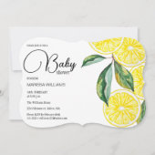 レモンスライスウォーターカラーイラストレーション シーズンカード (正面)