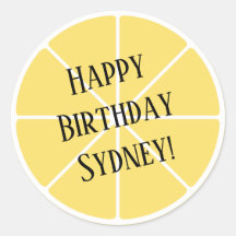 レモンスライスステッカー