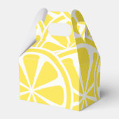レモンスライスパターンサマーパーティーの好意ボックス フェイバーボックス (裏面サイド)