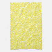 レモンスライスパターンデザイン キッチンタオル (縦)