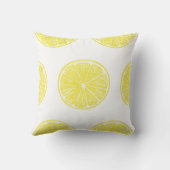 レモンスライスパターンデザイン クッション (裏面)