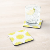 レモンスライスパターンデザイン コースター (右側)