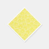 レモンスライスパターンデザイン スタンダードカクテルナプキン (角)