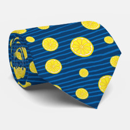 レモンスライスパターン ネクタイ