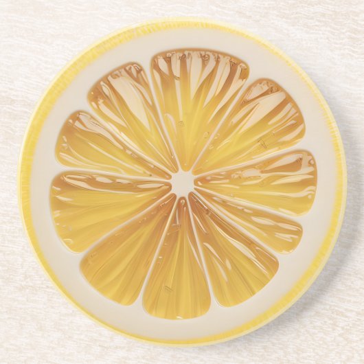 レモンスライスフルーツジューシー コースター (正面)
