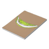 レモンスライスフルーツ水彩イラストレーション ノートパッド (回転)