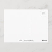 レモンスライスフルーツ水彩イラストレーション ポストカード (裏面)