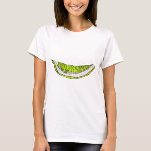 レモンスライスフルーツ水彩イラストレーション Tシャツ