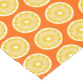レモンスライスモダンオレンジジュース&イエロー テーブルクロス (アングル)