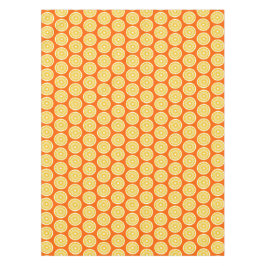 レモンスライスモダンオレンジジュース&イエロー テーブルクロス