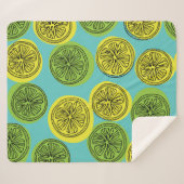レモンスライスヴィンテージイラストレーション。 シェルパブランケット (正面(横))
