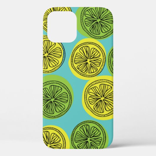 レモンスライスヴィンテージイラストレーション。 Case-Mate iPhoneケース (裏面)