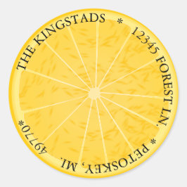 レモンスライス住所 シール