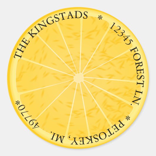 レモンスライス住所 シール (正面)