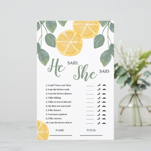 レモンスライス彼は彼女はブライダルゲームと言った (スタンド正面)