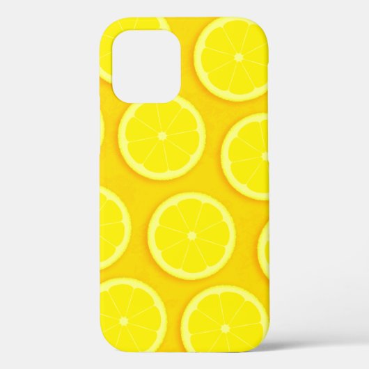 レモンスライス明るい黄色のグラフィックiphone Case-Mate iPhoneケース (裏面)