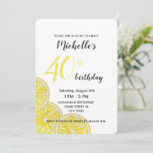 レモンスライス水彩手絵を描形 招待状 (スタンド正面)