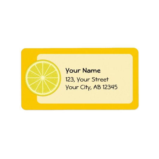 レモンスライス ラベル (正面)