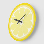 レモンスライス ラージ壁時計 (傾斜)