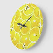 レモンスライス ラージ壁時計 (傾斜)