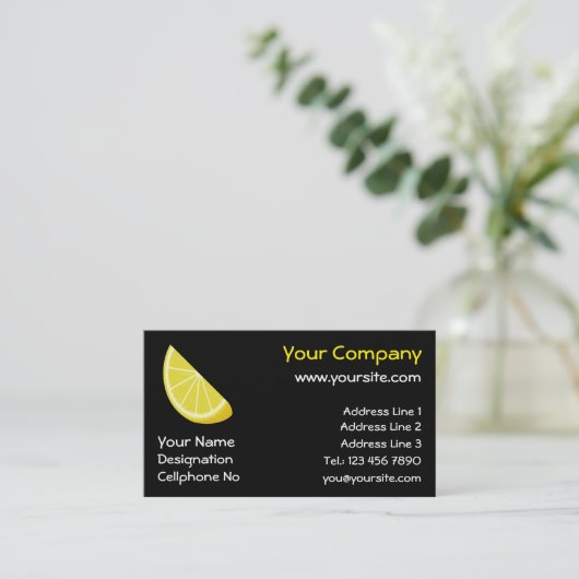 レモンスライス 名刺 (スタンド正面)
