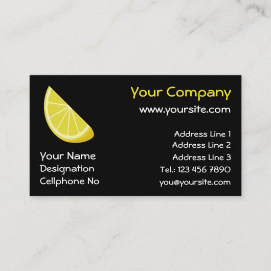 レモンスライス 名刺 (正面)