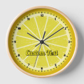 レモンスライス 壁時計 (正面)