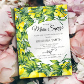 レモンスワール鮮やかブライダルシャワー招待 招待状